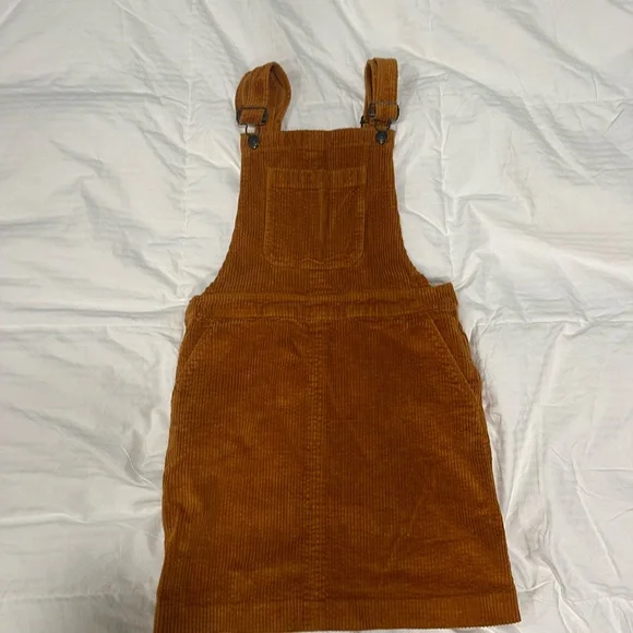 Madewell Corduroy Overall Dress - Picture 1 of 14